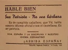 Supremazismo espainiarren “kontsentsu&nbsp;linguistikoa”