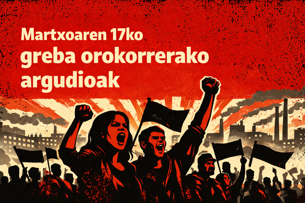 Martxoak 17ko Greba Orokorrari buruzko argudioak. CNT Sindikatua
