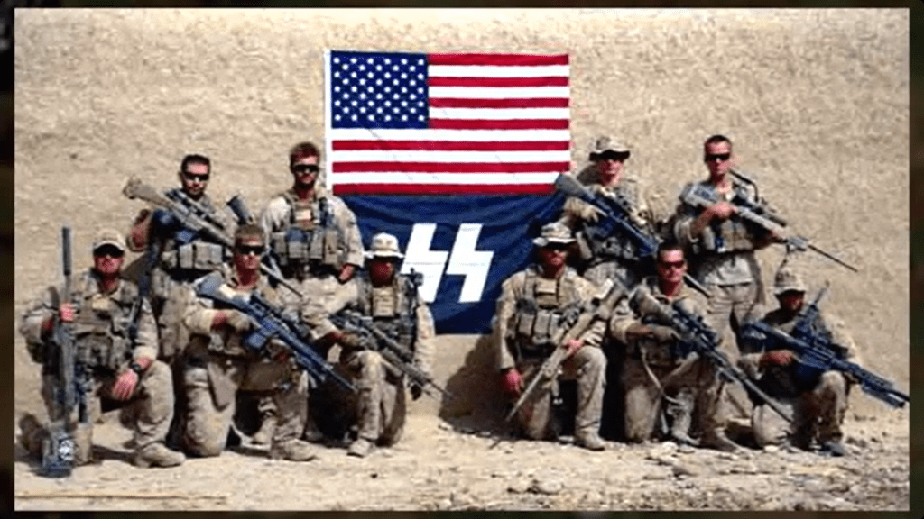 Amerikako Estatu Batuetako armada nola bete zen naziez eta supremazista zuriz 2001ko Irailaren 11aren ostean