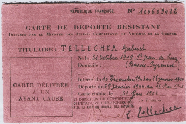 Gabriel Telletxea, Urruña-ko (Lapurdi) erresistente antifaxistaren&nbsp;historioa