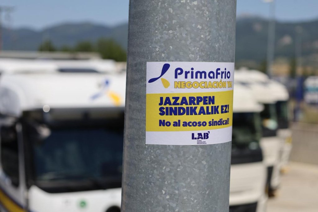 Durruma-ko (Araba) Primafrio enpresan jazarpen sindikalak ez du&nbsp;etenik