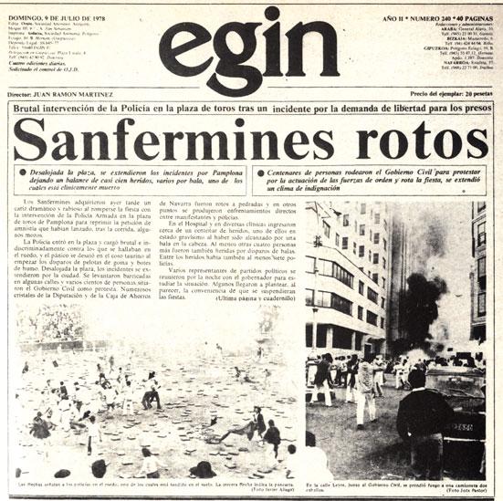 Uztailak 8: memoria eta inpunitatea aurrez&nbsp;aurre