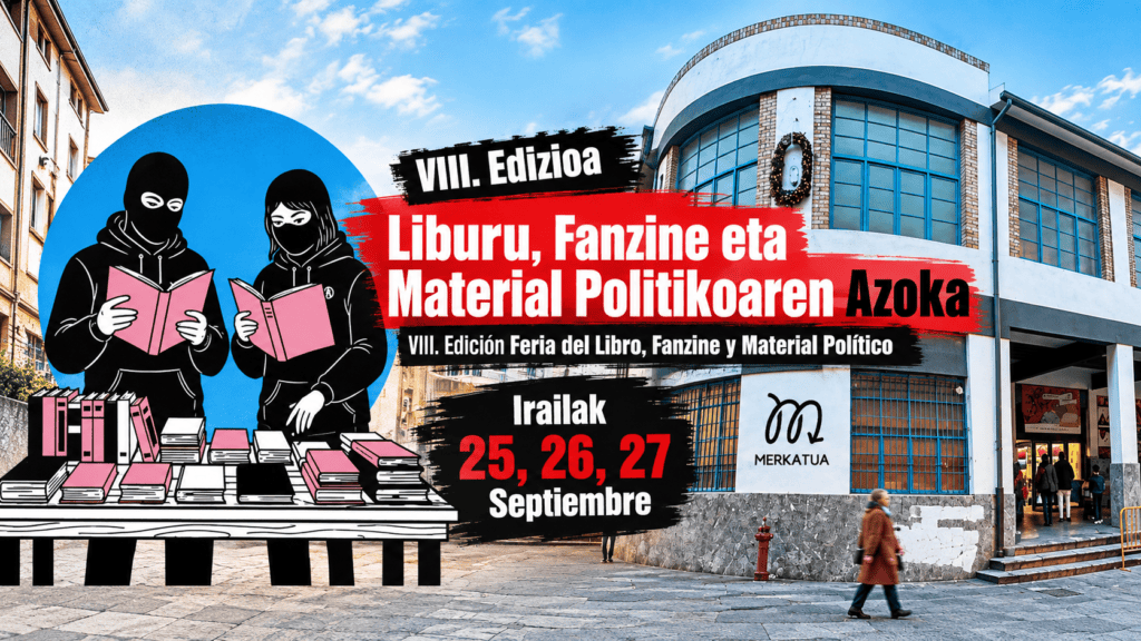 Del antifascismo a Palestina: las luchas sociales llenan de libros el Merkatua de Portugalete&nbsp;(Bizkaia)